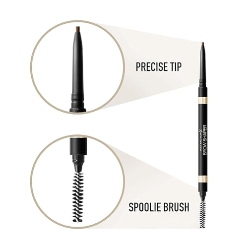 Max Factor Brow Shaper Pencil for Women, 30 Deep Brown, 0.1 Ounce