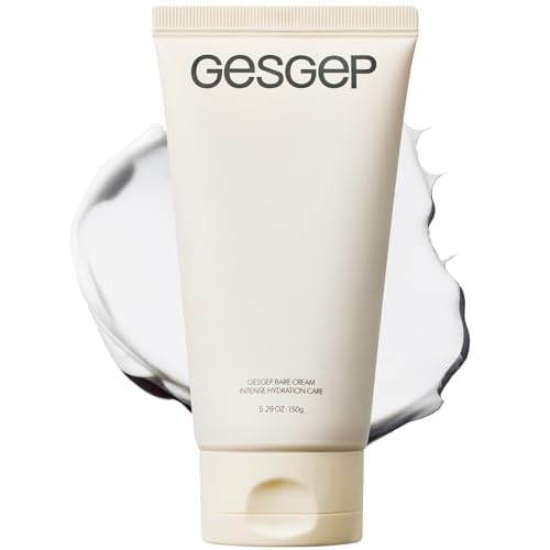 Bare Cream - JUST MAKEUP Show Korean Face Moisturizer by Top Artists Son & Park - Ceramide Hyaluronic Acid Daily K-Beauty Skincare - 100Hr Hydration Barrier Repair Makeup Primer, 5.29 oz.