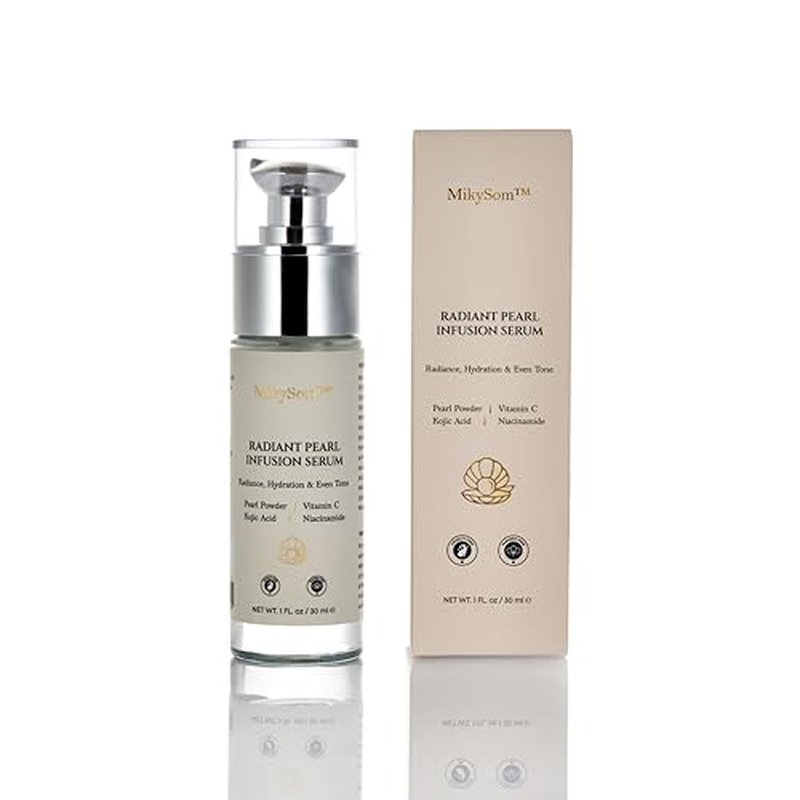 MikySom¢â Radiant Pearl Infusion Face Serum with Vitamin C ? Brightening & Hydrating (30ml)