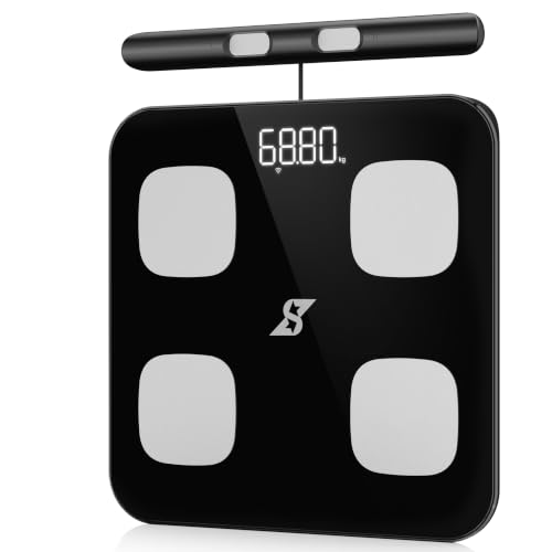 Digital Body Fat Scale with WiFi - Full Body Composition Analyzer, 8 Electrodes, 400 lb Capacity