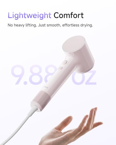 Travel Hair Dryer with Ionic Technology, Fast Drying, Compact & Lightweight