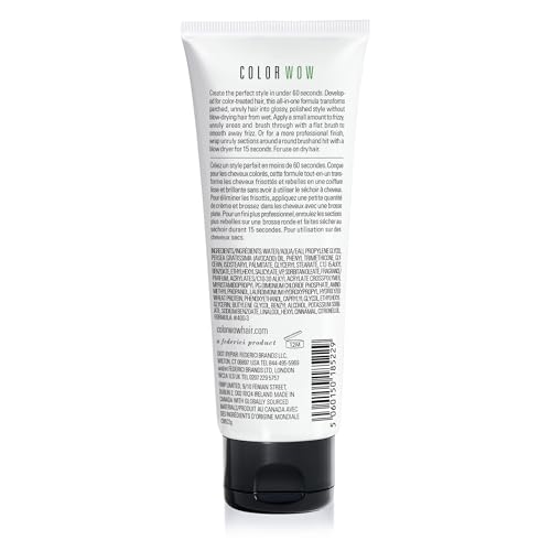COLOR WOW One Minute Transformation ? Instant frizz fix| Nourishing styling cream smooths, tames + defrizzes on the spot| Avocado oil + Omega 3¡¯s hydrate, repair for silkier, smoother texture