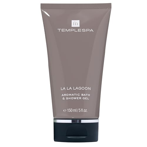 TEMPLESPA La La Lagoon Luxury Bath & Shower Gel 5 Fl Oz – Paraben-Free & Vegan