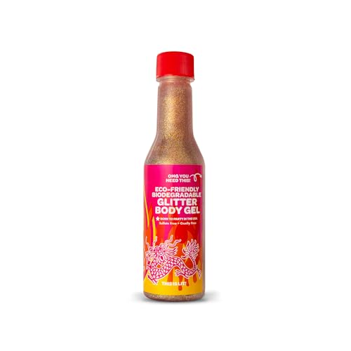 Sunshine & Glitter - SoRahChaCha! - Holographic Body and Face Glitter Gel - Glitter Makeup for Cosplay Biodegradable Glitter, Rose Gold Color, Vegan & Cruelty Free, Festival & Rave Ready, 5oz