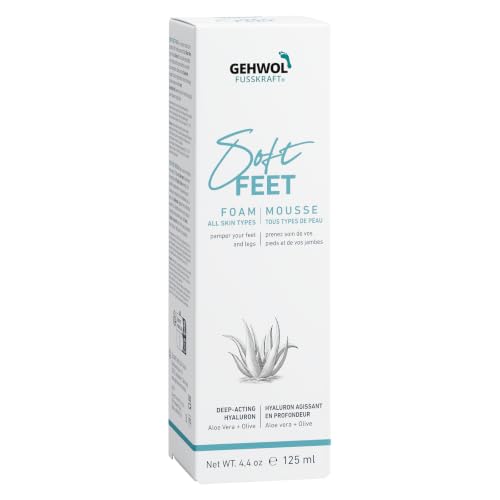 Gehwol Soft Feet Foam with Aloe Vera & Olive Oil - 4.4 oz Moisturizing Foot Care