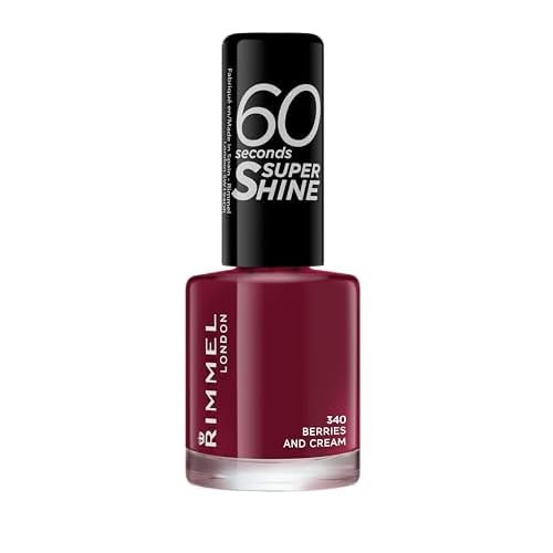 Rimmel London 60 Seconds Super Shine Nail Lacquer 340 Berries And Cream