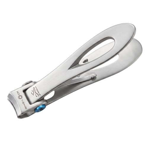 Premax Classic Nail Clipper with Ring Lock System - Made in Italy Stainless Steel Manicure Tool