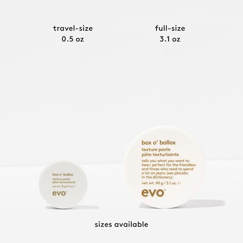 EVO Box O' Bollox Texture Paste - 0.53 Ounce Pack of 2, Strong Hold, Matte Finish