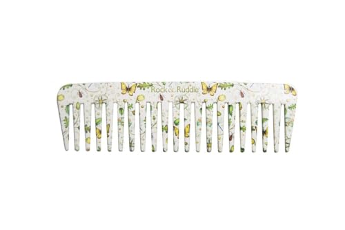 Rock & Ruddle Acorns & Butterflies Wide Tooth Comb – Detangle Wet Hair & Apply Color