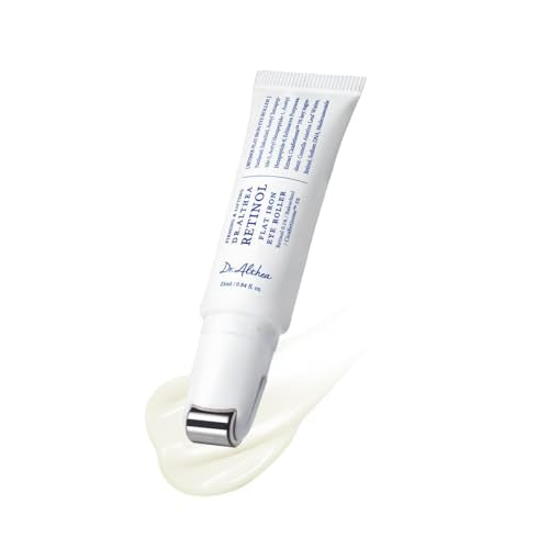 Dr.Althea Retinol Flat Iron Eye Roller | Face Lift Serum with Gua Sha Roller | Antiaging Care with Madecassoside & Centella & Hyaluronic Acid | Vegan Korean Skincare, 0.84 fl oz