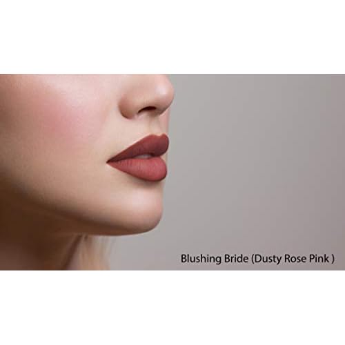 Mom's Secret Natural Matte Lipstick, Organic, Long Lasting, Vegan, Gluten Free, Cruelty Free, Made in the USA, 0.12 oz. (Blushing Bride)
