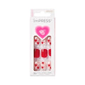 KISS imPRESS Valentine¡¯s Day Press On Nails, ¡®Full Heart¡¯, Red, Short Squoval, No Glue Needed, Up to 10-Day Superior Hold, Includes 30 Fake Nails, Prep Pad, Mini Nail File & Manicure Stick