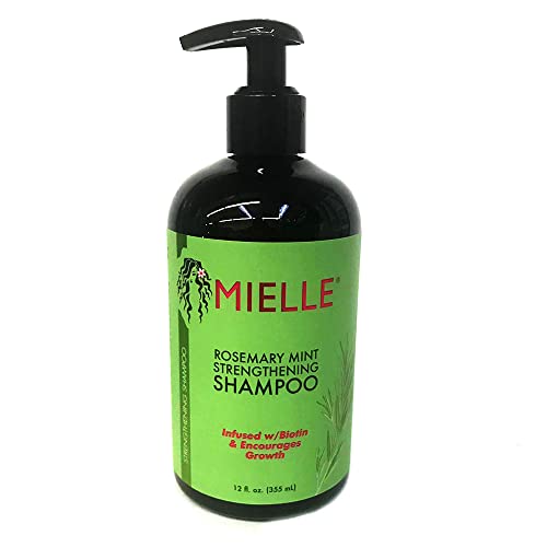 Mielle Rosemary Mint Hair Care Bundle - Strengthening Shampoo, Oil & Styling Set