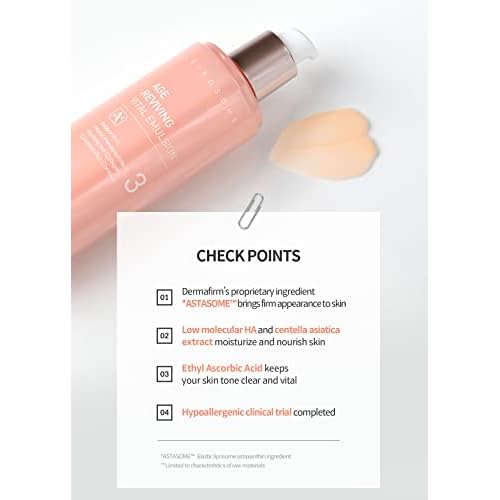 Dermafirm Age Reviving Vital Tone Up Emulsion Cream A4 | Face Firming Cream Hydrating Moisturizer for Pore Firming w/Collagen, Astasome & Peptide All Skin Types | No Animal Trials No Paraben 6.76 fl
