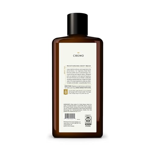 Cremo Blue Cedar & Cypress Body Wash 32 Fl Oz All-Season Nourishing Gel