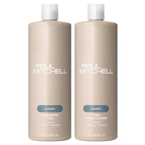 Paul Mitchell Hair Care Set for Fine & Color-Treated Hair – Shampoo & Leave-In Conditioner Duo