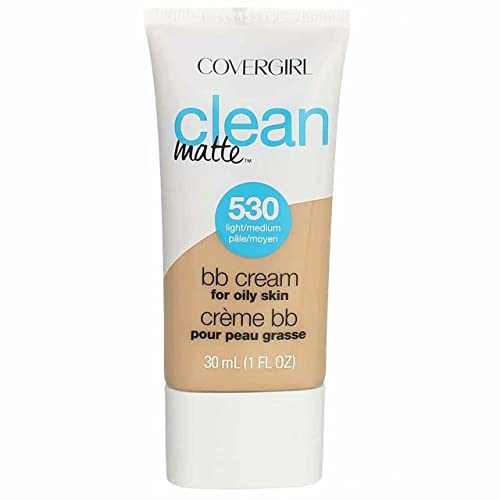 COVERGIRL Clean Matte & Smoothers Lightweight BB Creams Bundle - Oil-Free & Hydrating Formulas with SPF 21 Sun Protection, 2 Tubes (1.35 Ounce Each)