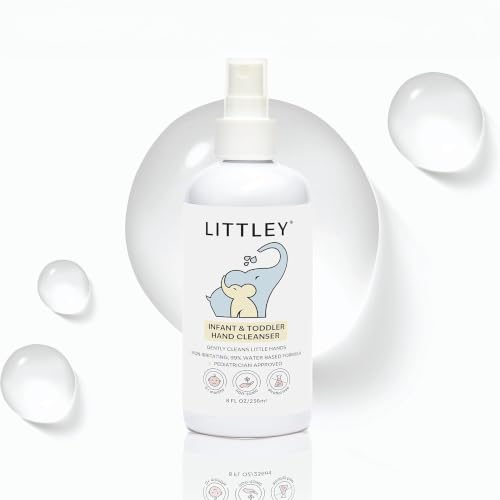 LITTLEY Infant & Toddler Hand Sanitizer Spray 8 oz, Gentle HOCl Formula, Pack of 1