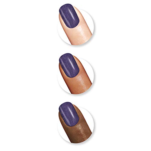 Sally Hansen Miracle Gel Salon Quality Nail Polish | Gel-Like Formula, Two-Step System, No UV Light Needed, Long Lasting | Shimmery | 888 Frosted Tips | Purple Nail Polish