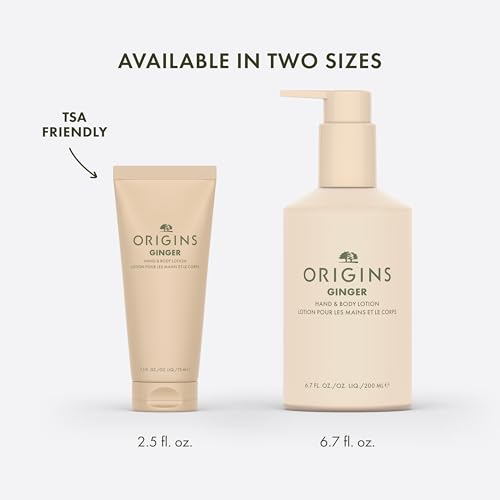 Ginger Hand & Body Lotion 6.7 Fl Oz - Hydrates & Softens with Vitamin E & Aloe Vera