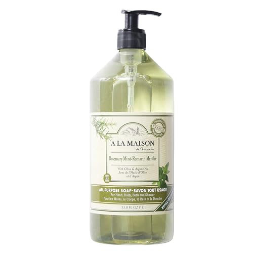 Rosemary Mint Hand Wash - Natural French Liquid Soap with Essential Oils