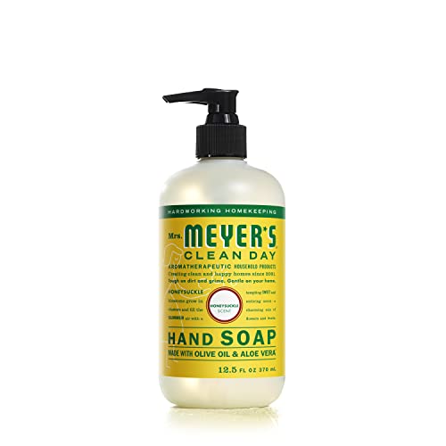 Mrs. Meyer's Herbal Citrus Bloom Hand Soap Bundle 12.5 Fl Oz x 4 - Lemon Verbena, Lavender, Basil & Honeysuckle