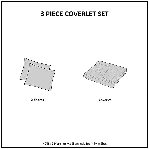 Timber Green/Navy 3 Piece Reversible Quilt Set for Queen Bed - Farmhouse Style
