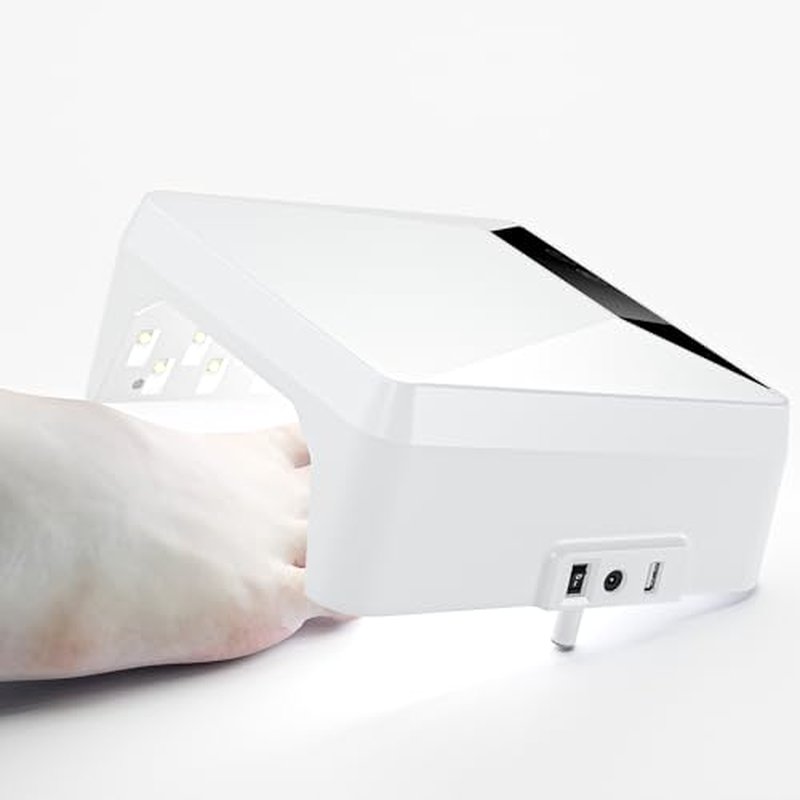 78W UV LED Nail Lamp for Gel Nails, Professional Plug-in Nail Dryer with Adjustable Telescopic Stand for Hands & Feet, 39 LED Beads, 30/60/99/180s Timer, Removable Base for Salon & Home