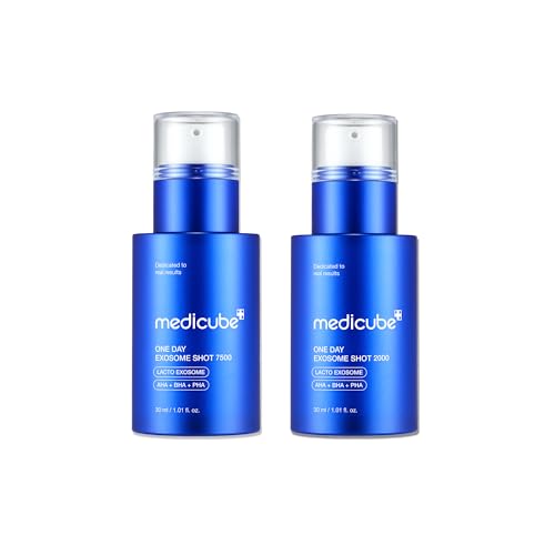 Medicube Zero Exosome Shot Duo - 2000PPM & 7500PPM Facial Serums for Skin Vitality