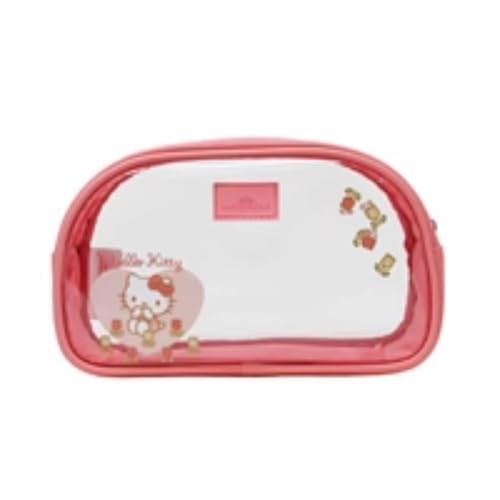 Impressions Vanity Hello Kitty 3 Piece Makeup Bag Set Includes Large, Medium, and Small Pouches, a Stylish Makeup Organizer Bag with Nested Design, and a Travel Cosmetic Bag for Women (Pink)