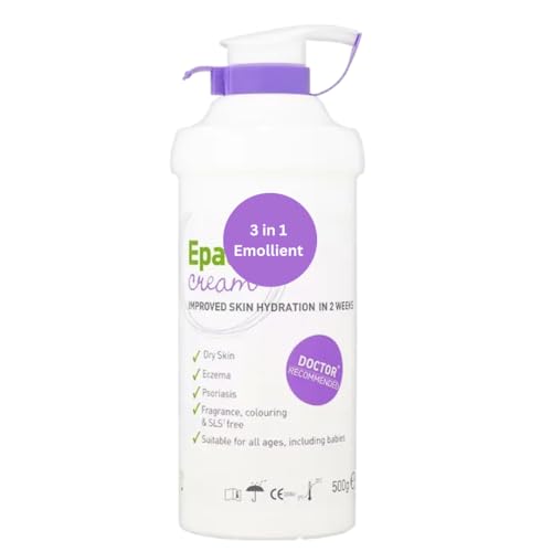 Emollient Moisturizing Cream for Dry Sensitive Skin 500g Daily Use