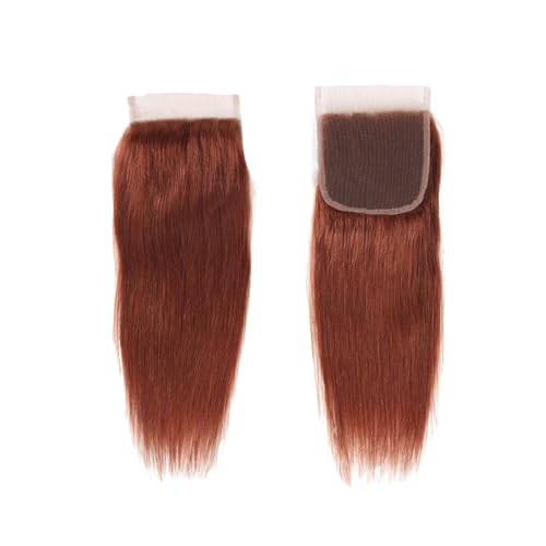 Reddish Brown 10 Inch Human Hair Lace Closure 5x5 Virgin Unprocessed Straight