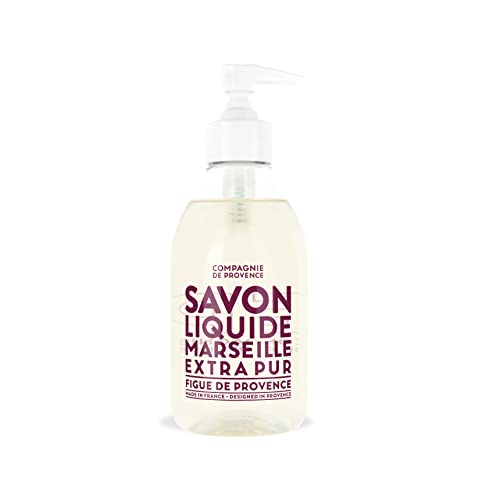 La Compagnie de Provence Fig of Provence Liquid Soap 10 Fl Oz Refill - French Natural Hand & Body Wash