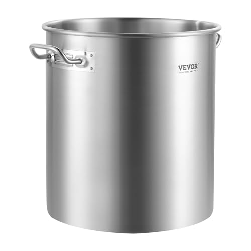 42 Quart Stainless Steel Stockpot with Strainer Lid and Handle - Heavy Duty Commercial Cookware