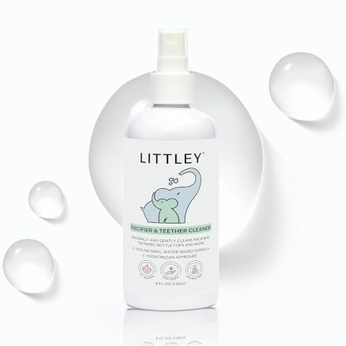 Littley Pacifier & Teether Cleaner Spray 8 fl oz - Hypochlorous (HOCl) Gentle Disinfectant