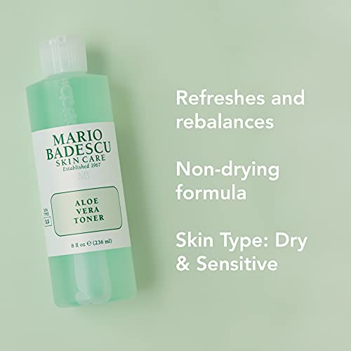 Mario Badescu Aloe Vera Toner for Face | Hydrating Facial Toner for Dry and Sensitive Skin | Gentle Astringent for Face with Aloe Vera to Soothe, Refresh, and Balance Skin | Skincare for Men and Women