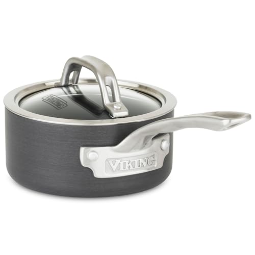 Viking 1 Quart Nonstick Saucepan with Glass Lid - Gray, Oven & Dishwasher Safe