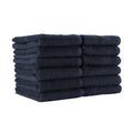 Navy Bleach-Resistant Salon Towels 12 Pack - 100% Cotton Hair & Spa Towels
