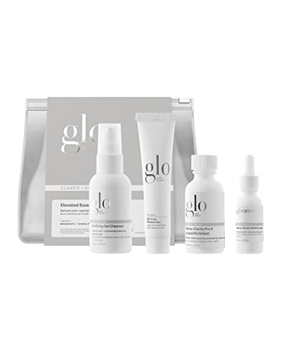 Glo Skin Beauty Clarify + Balance Travel Skincare Set for Acne & Oily Skin