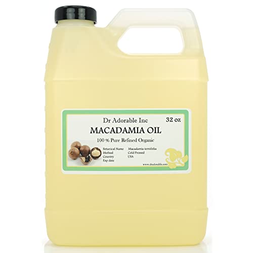 32 oz Organic Macadamia Nut Oil - Pure Cold Pressed Skin & Hair Care, Variation of THIS listing