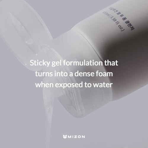 MIZON Hyalugen Gel To Foam Cleanser Collagen Hyaluronic Acid Hydrating Hypoallergenic Face Wash for Dry Skin Moisturizing Korean Skincare(100 ml/3.38 fl. oz)