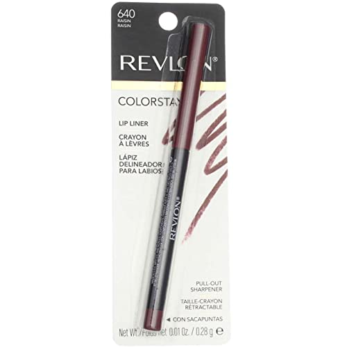 Revlon ColorStay Lipliner with SoftFlex, Raisin 640, 0.01 Ounce