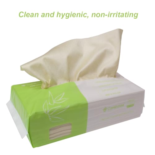 Disposable Bamboo Wipes 300 Count - Multipurpose, Soft & Strong for Baby, Makeup & Household Cleaning