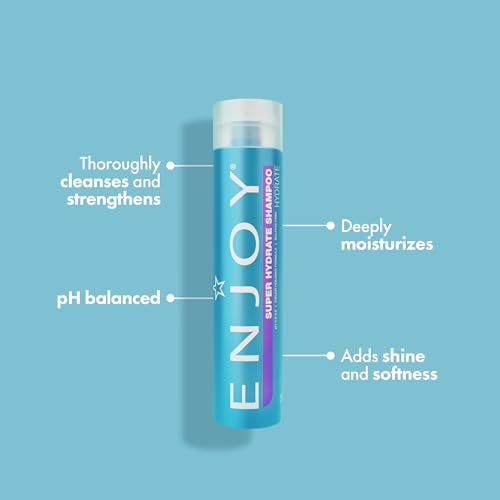 ENJOY Hair Care Super Hydrate Shampoo, Shampoo For Color Treated Hair, Shampoo for Men and Women, Curly Hair Shampoo - 10.1 Fl Oz