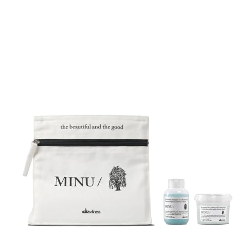 Davines MINU Shampoo Travel Kit - Color Protect & Shine for Color Treated Hair