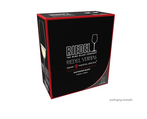 Riedel Veritas Sauvignon Blanc Glass Set of 2 - 13.5 Ounces, Light-Weight, Dishwasher Safe