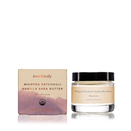 Organic Shea Body Butter for Dry Skin - Patchouli Vanilla Moisturizer, Face & Body