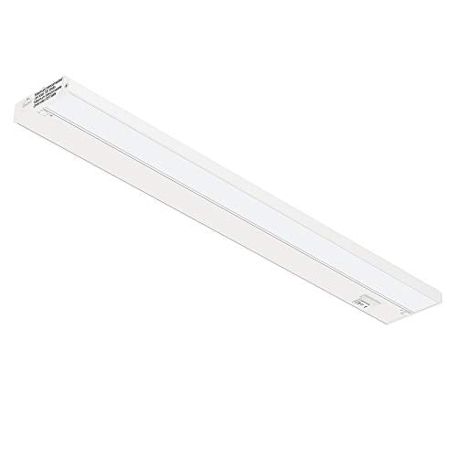 GETINLIGHT 24-Inch Linkable LED Under Cabinet Light - White, 3-CCT, Hardwired/Plug-in