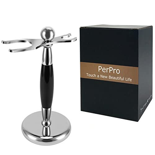 Luxury Shaving Brush & Razor Stand Universal Shaver Holder with Weighted & Non Slip Base