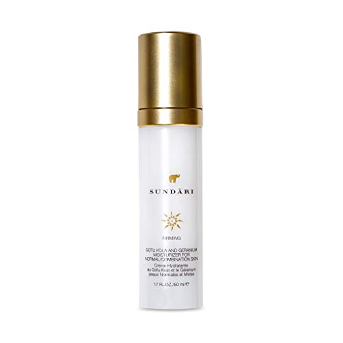 SUNDARI Gotu Kola and Geranium Moisturizer, 1.7 Fl Oz, Firming and Anti-Aging with Natural Botanicals, Reduce Fine Lines, Soft and Nourished Skin